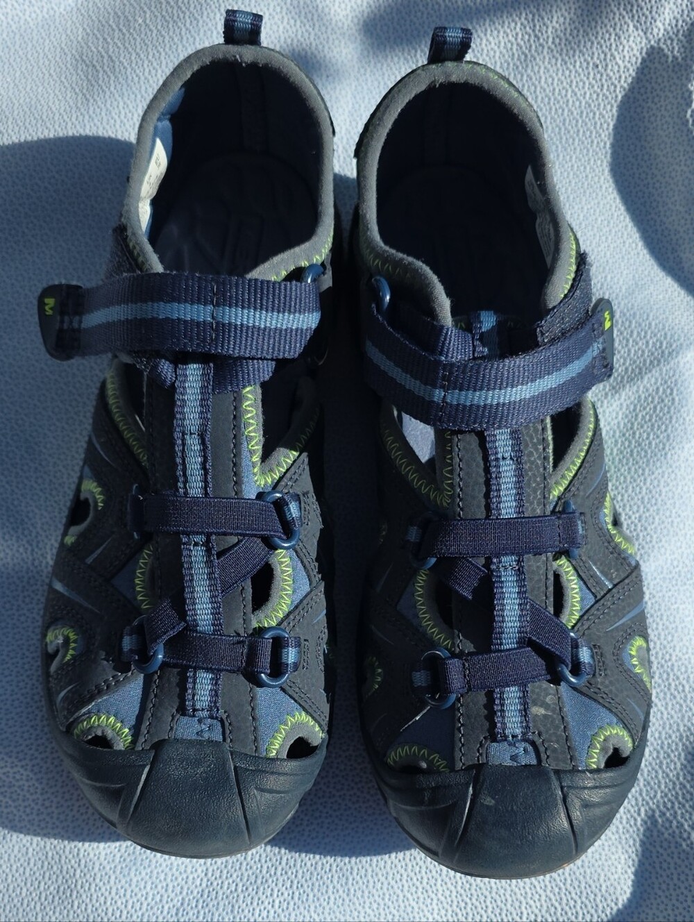 Merrell Kids Navy Blue Active Closed Toe Sandals.